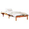 vidaXL Estrutura da Cama Marrom Cera 90 x 190 cm