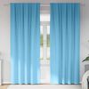 vidaXL Cortinas Blackout com Argolas 2 pcs Azul Claro 260 x 140 cm