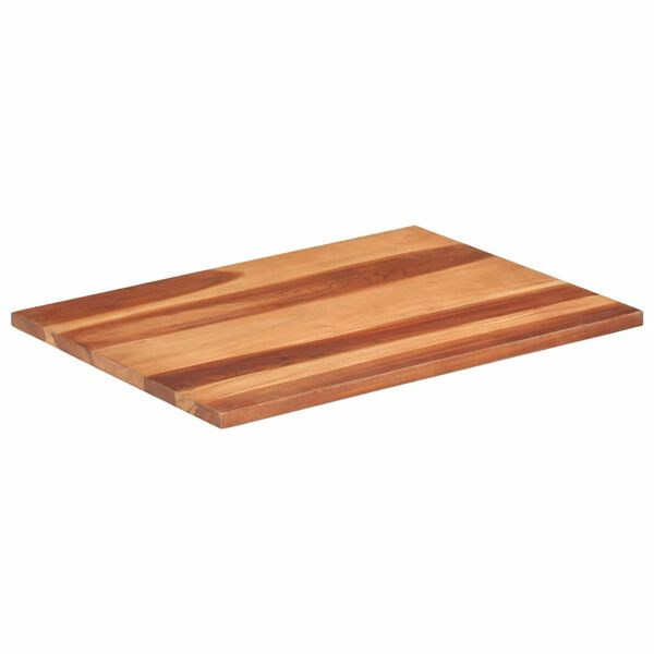 vidaXL Tampo de mesa madeira de acácia maciça 25-27 mm 60x80 cm