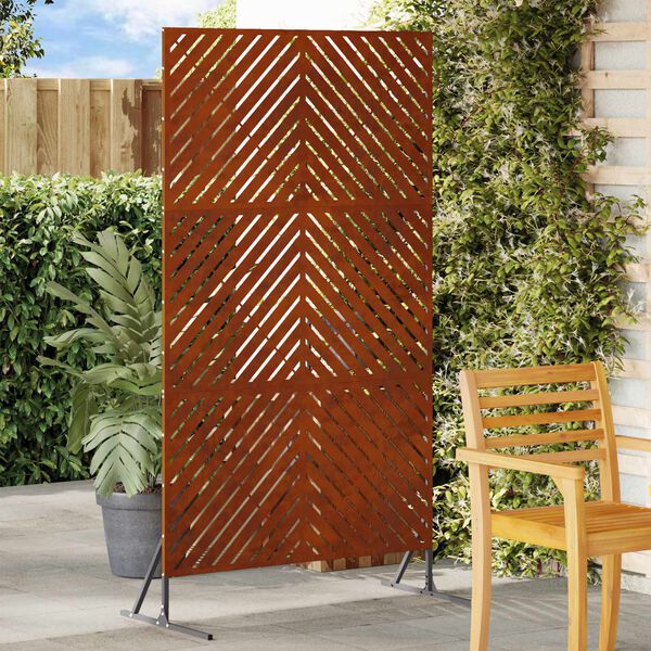 vidaXL Protetor de Privacidade Cinzeto 100 x 50 x 180 cm A&ccedil;o