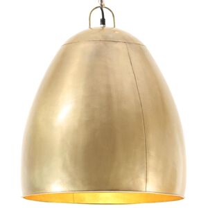 vidaXL Candeeiro suspenso industrial redondo 25 W 42 cm E27 bronze