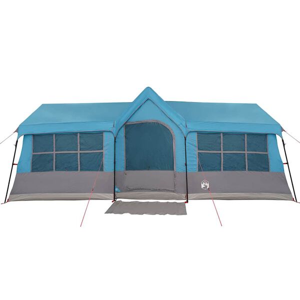 vidaXL Barraca Familiar com telhado Azul e Cinza 622 x 295 x 238 cm