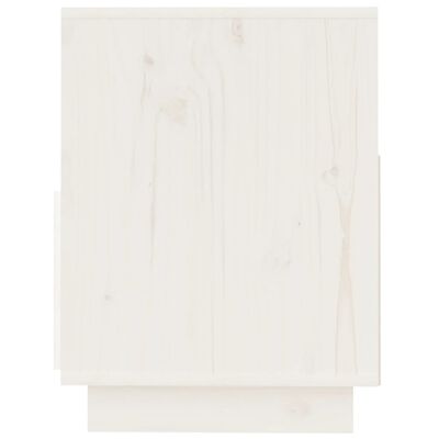 vidaXL Móvel de TV 140x37x50 cm madeira de pinho maciça branco
