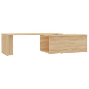 vidaXL Mesa de centro 150x50x35cm derivados de madeira carvalho sonoma