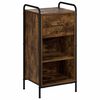 vidaXL Buffet Carvalho Fumado 97 x 33 x 81 cm Derivados de Madeira