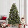 vidaXL &Aacute;rvore de Natal Artificial Verde 210 cm PVC e Metal