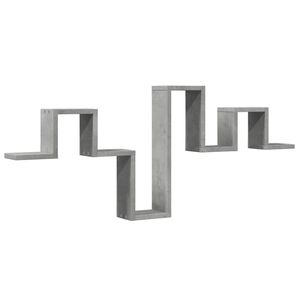 vidaXL Estante de parede 104,5x10x43cm derivados madeira cinza cimento