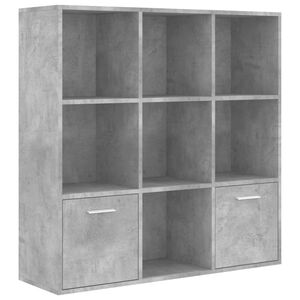 vidaXL Estante 98x30x98 cm derivados de madeira cinzento cimento