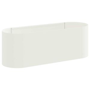 vidaXL Cama de Jardim Elevada Branco 120 x 40 x 40 cm