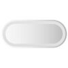 vidaXL Espelho de casa de banho com luzes LED oval 70x30 cm