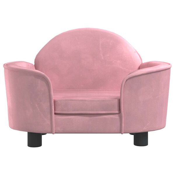 vidaXL Cama para c&atilde;es 66x40x45 cm veludo rosa