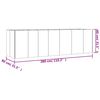 vidaXL Canteiro elevado de jardim 280x80x80 cm a&ccedil;o corten