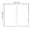 vidaXL Lona com Olhais Transparente 4 x 8 m Polietileno