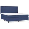 vidaXL Cama com molas/colch&atilde;o 180x200 cm tecido azul