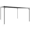 vidaXL Gazebo 4x4 m 180 g/m&sup2; tecido e a&ccedil;o antracite