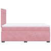 vidaXL Cama boxspring com colch&atilde;o 120x190 cm veludo rosa