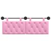 vidaXL Cabeceira Suspensa Rosa 150 x 55 x 7 cm tecido