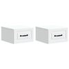 vidaXL Gabinete de Canto Montado na Parede com gaveta 2 pcs Branco