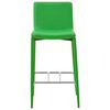 vidaXL 3 pcs conjunto de bar couro artificial verde