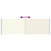 vidaXL Toldo lateral retr&aacute;til para p&aacute;tio 200x600 cm cor creme