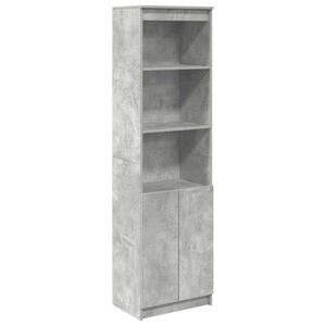 vidaXL Arm&aacute;rio alto 50x35x180 cm derivados de madeira cinza cimento