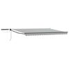 vidaXL Toldo Retr&aacute;til El&eacute;trico Antracite e Branco 4,5 &times; 3 m