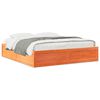 vidaXL Cama sem colch&atilde;o 180x200 cm pinho maci&ccedil;o castanho-mel