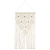 vidaXL Suporte de parede em macram&eacute; 40x80 cm algod&atilde;o