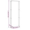 vidaXL Suporte para lenha 110x28x312 cm aço preto mate