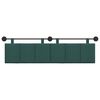 vidaXL Cabeceira Suspensa Riscas Verde Escuro 170 x 55 x 5 cm tecido
