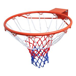 vidaXL Cesto basquetebol com aro e rede 45 cm laranja
