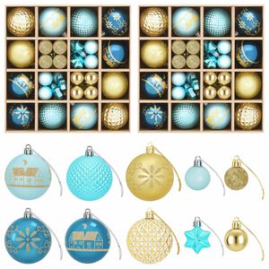 vidaXL Conjunto de Bolas de Natal 88 unid.