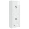 vidaXL Conjunto de Gabinete 2 pcs Branco Brilhante