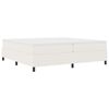 vidaXL Cama Box Creme e Branco 200 x 200 cm Tecido de Veludo Cotele