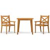 vidaXL 3 pcs conjunto de jantar para jardim madeira de ac&aacute;cia maci&ccedil;a