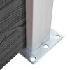 vidaXL Conjunto painel de cerca 526x146 cm WPC preto