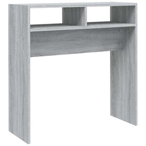 vidaXL Mesa consola 78x30x80 cm derivados de madeira cinzento sonoma