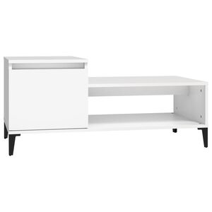 vidaXL Mesa de centro 100x50x45 cm derivados de madeira branco