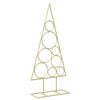 vidaXL &Aacute;rvore de natal de metal com suporte circular KUOPIO 60 cm A&ccedil;o