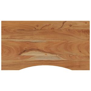 vidaXL Tampo de secret&aacute;ria retangular 100x50x2,5 cm ac&aacute;cia maci&ccedil;a
