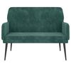 vidaXL Banco 108x79x79 cm veludo verde-escuro