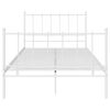 vidaXL Estrutura de cama 120x200 cm metal branco