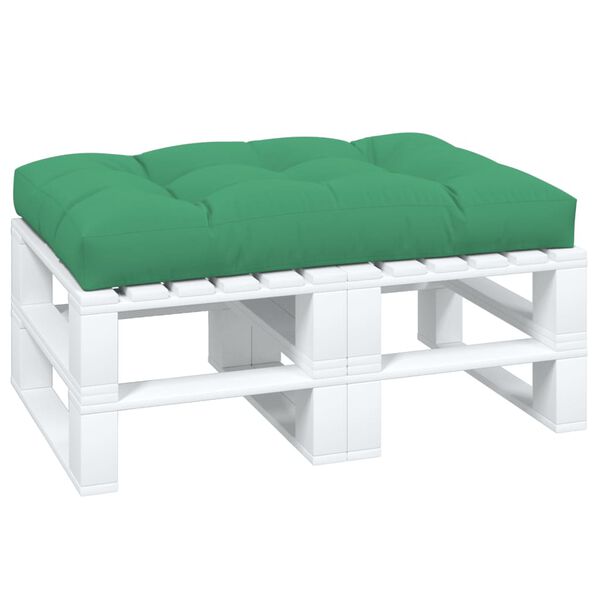 vidaXL Almofad&atilde;o para sof&aacute; de paletes 120x80x12 cm tecido verde
