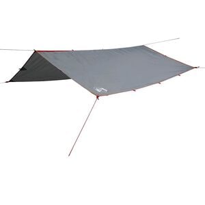vidaXL Lona de campismo 300x294 cm imperme&aacute;vel cinzento e laranja