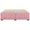 vidaXL Estrutura de cama 200x200 cm veludo rosa