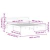 vidaXL Estrutura da Cama com cabeceira Marrom Cera 180 x 200 cm