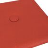 vidaXL Pain&eacute;is de parede 12 pcs Vermelho 30 x 15 cm Couro Sint&eacute;tico