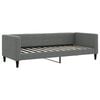 vidaXL Sof&aacute;-cama 80x200 cm tecido cinzento-escuro
