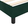 vidaXL Estrutura de cama com molas 80x200 cm veludo verde-escuro