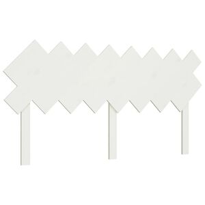 vidaXL Cabeceira de cama 159,5x3x80,5 cm pinho maci&ccedil;o branco